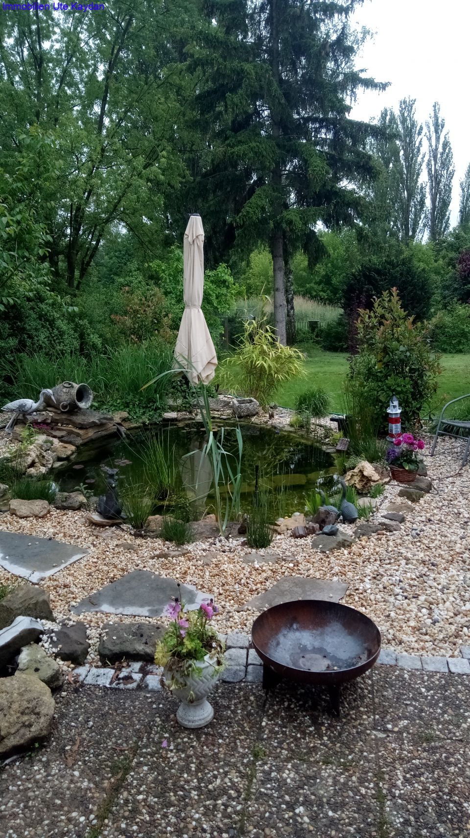 angelegter Garten