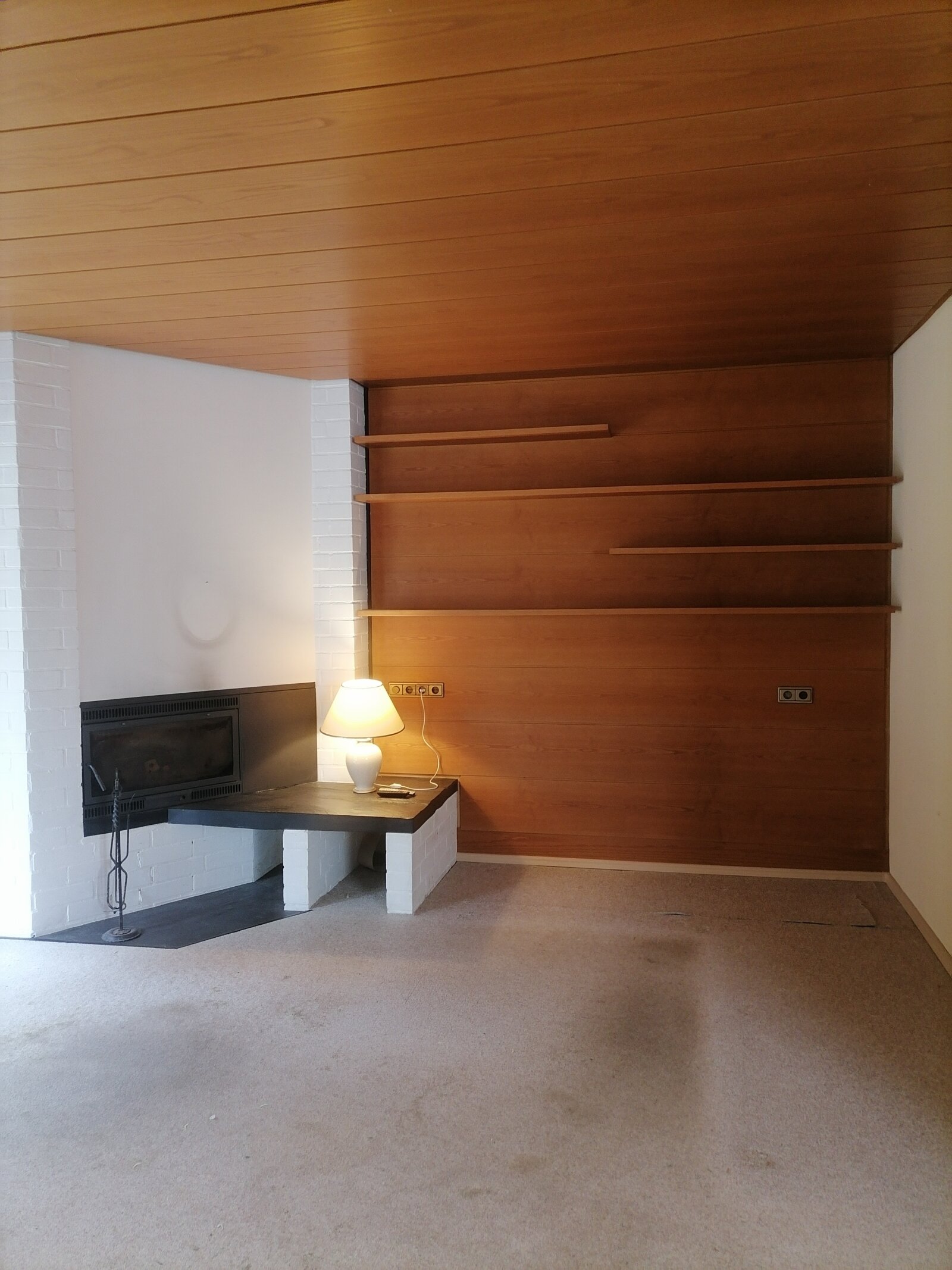 Kamin im Wohnzimmer