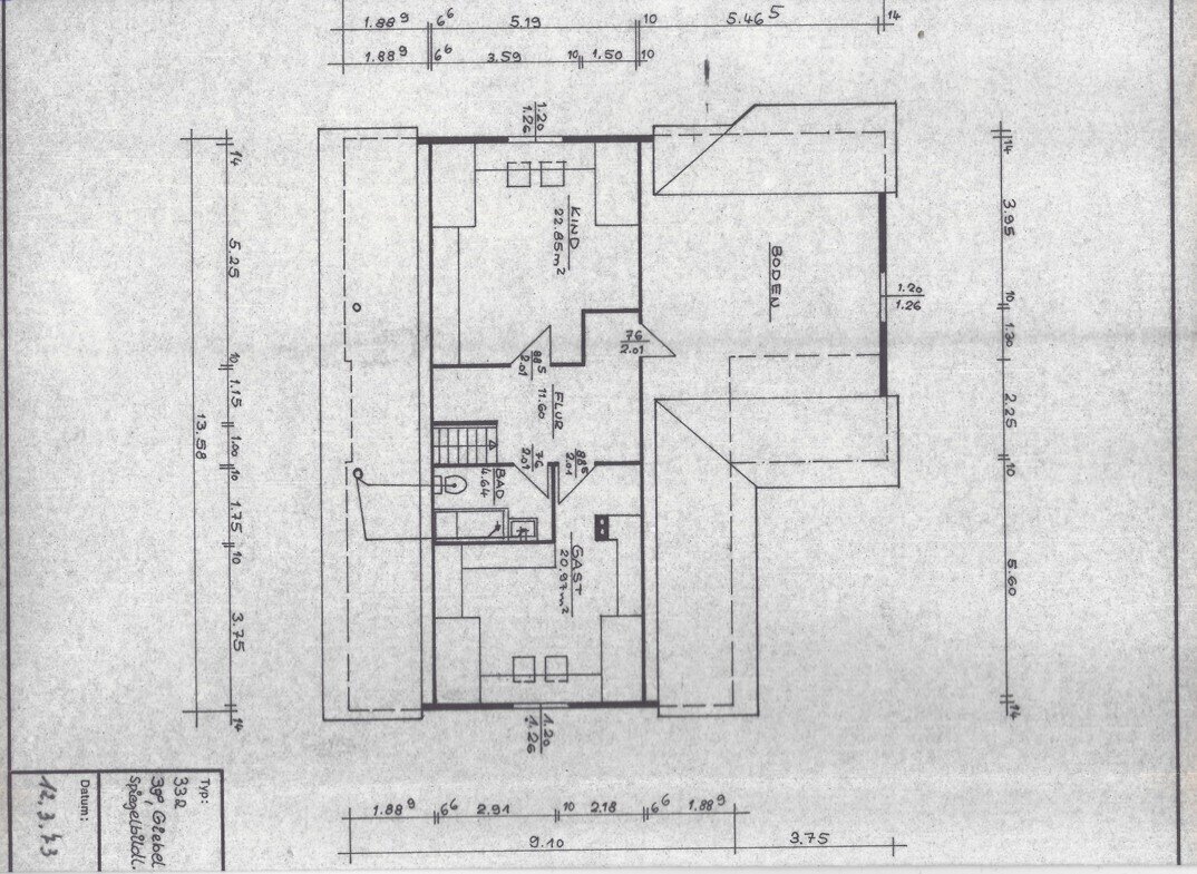 Grundriss Dachgeschoss